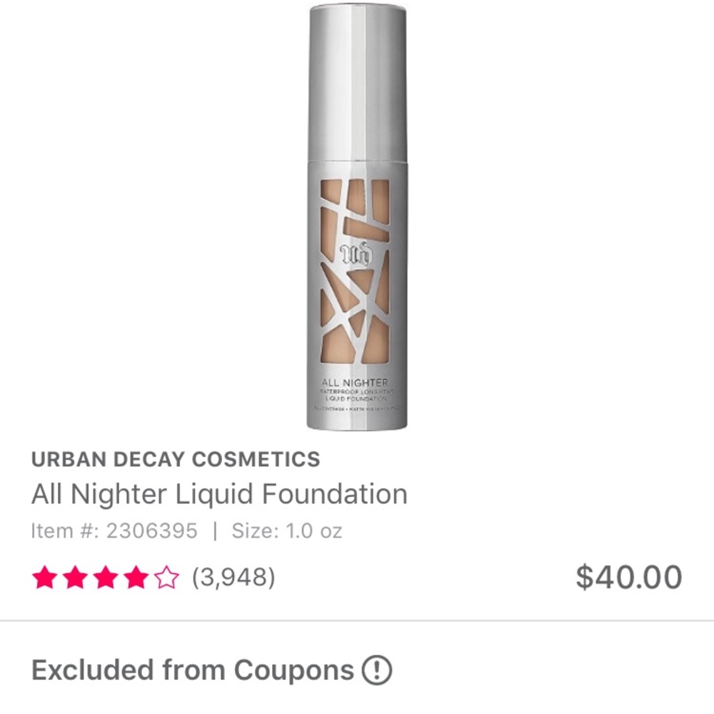 Urban decay all nighter foundation